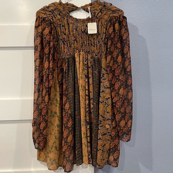☀️NWT Free People Merrie Mix Tunic Top - Picture 4 of 5